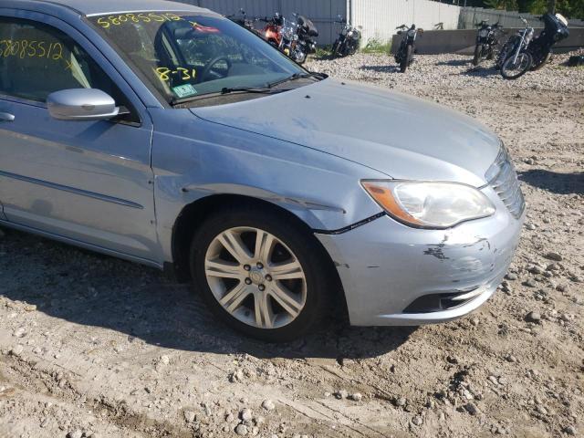 1C3CCBAB1CN207461 - 2012 CHRYSLER 200 BLUE photo 9