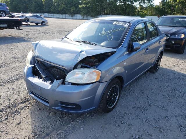 KL1TD56627B097556 - 2007 CHEVROLET AVEO BASE BLUE photo 2