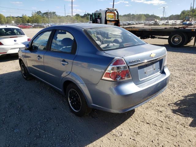KL1TD56627B097556 - 2007 CHEVROLET AVEO BASE BLUE photo 3
