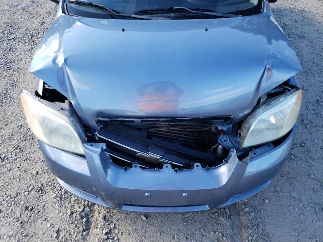 KL1TD56627B097556 - 2007 CHEVROLET AVEO BASE BLUE photo 7