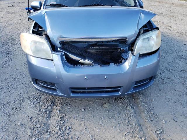 KL1TD56627B097556 - 2007 CHEVROLET AVEO BASE BLUE photo 9