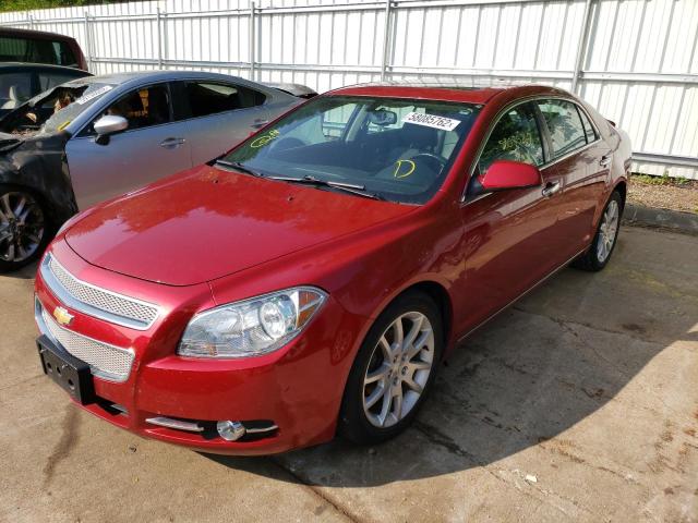 1G1ZE5E09CF244058 - 2012 CHEVROLET MALIBU LTZ წითელი ფოტო 2