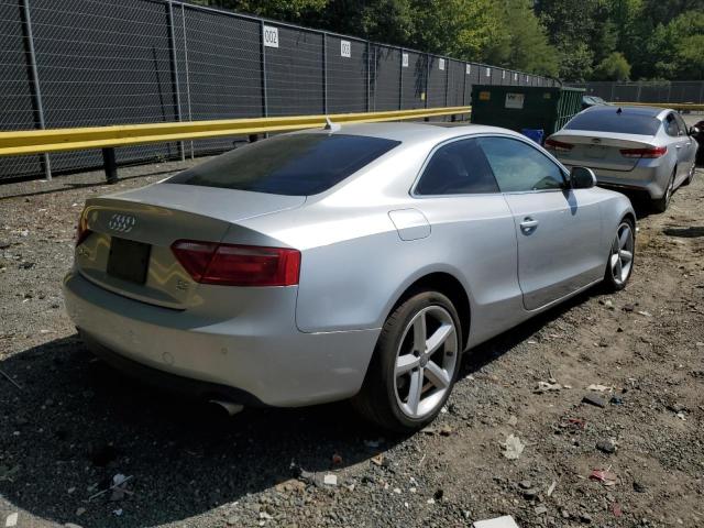 WAUDK78T79A008023 - 2009 AUDI A5 QUATTRO SILVER photo 4