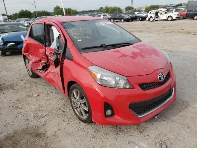 JTDKTUD33CD512621 - 2012 TOYOTA YARIS RED photo 1