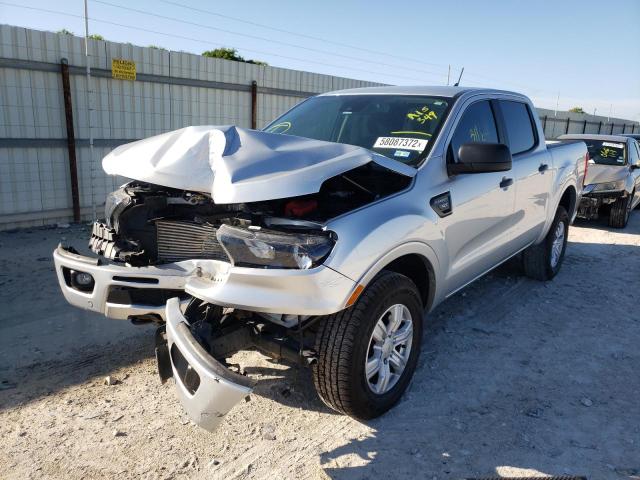 1FTER4EH1KLA15349 - 2019 FORD RANGER XL SILVER photo 2