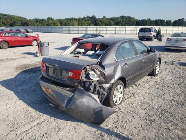 KNAGE123385204445 - 2008 KIA OPTIMA GRAY photo 4