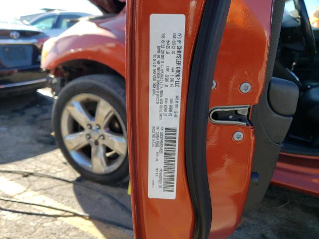 1B3CB7HB5AD540185 - 2010 DODGE CALIBER R/ ORANGE photo 10