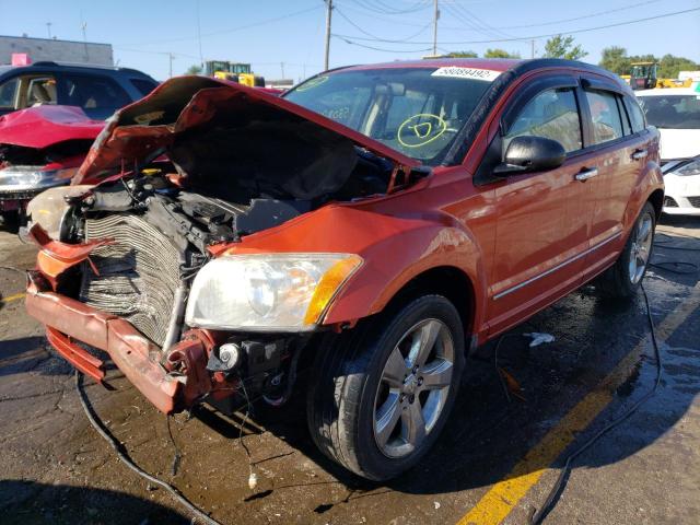 1B3CB7HB5AD540185 - 2010 DODGE CALIBER R/ ORANGE photo 2