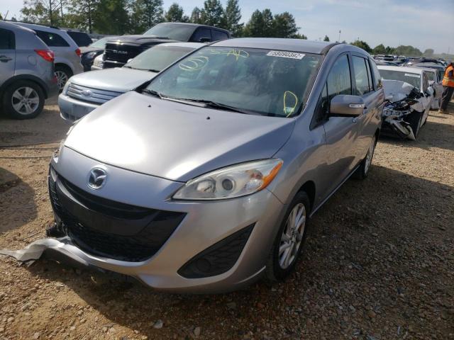 JM1CW2BL6F0183783 - 2015 MAZDA 5 SPORT SILVER photo 2