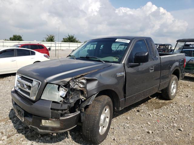 1FTRF12W24NB52528 - 2004 FORD F150 2WD GRAY photo 2