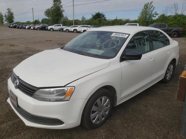 3VW1K7AJ7DM316137 - 2013 VOLKSWAGEN JETTA BASE WHITE photo 2