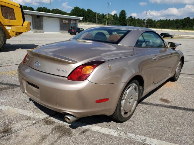 JTHFN48Y530041871 - 2003 LEXUS SC 430 GOLD photo 4