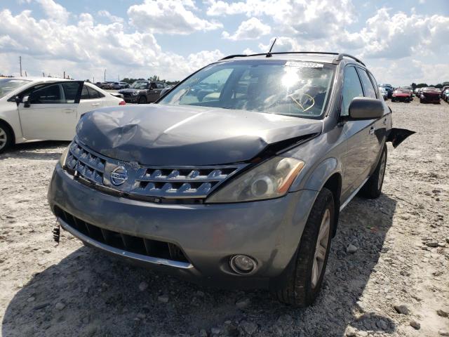 JN8AZ08T57W500126 - 2007 NISSAN MURANO SL GRAY photo 2