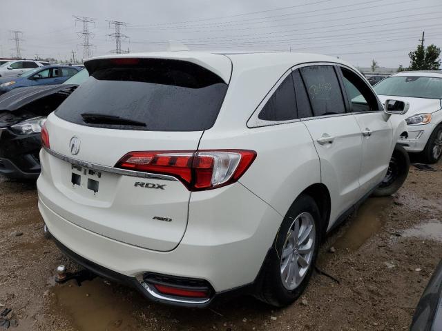 5J8TB4H37HL027236 - 2017 ACURA RDX WHITE photo 4