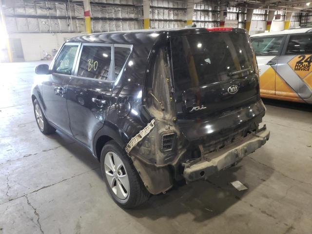 KNDJN2A26G7829500 - 2016 KIA SOUL BLACK photo 3