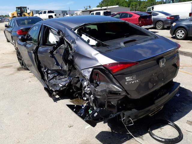 2HGFC2F8XMH532840 - 2021 HONDA CIVIC SPOR GRAY photo 3
