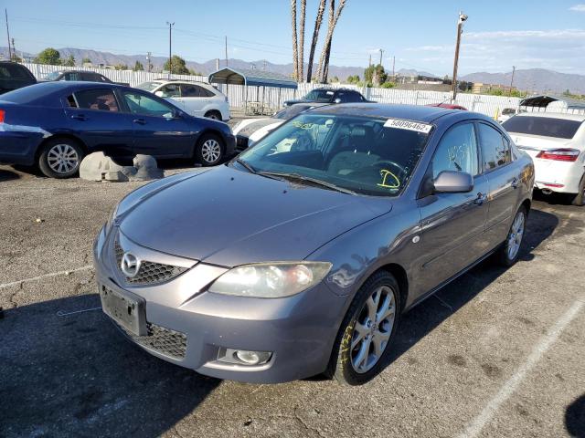 JM1BK32G491213832 - 2009 MAZDA 3 I GRAY photo 2