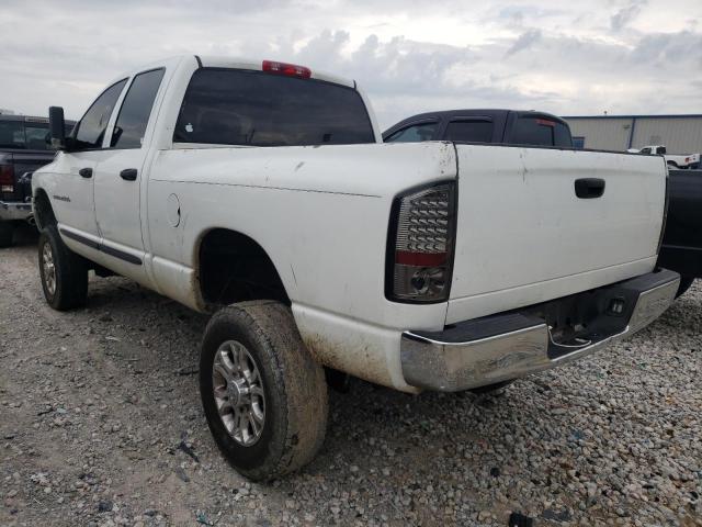 3D7KU28C64G137104 - 2004 DODGE RAM 2500 S WHITE photo 3