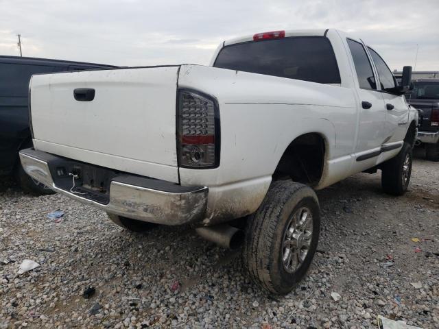 3D7KU28C64G137104 - 2004 DODGE RAM 2500 S WHITE photo 4