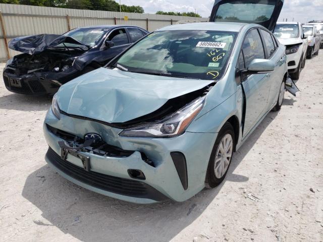 JTDKAMFU1N3162667 - 2022 TOYOTA PRIUS NIGH TURQUOISE photo 2