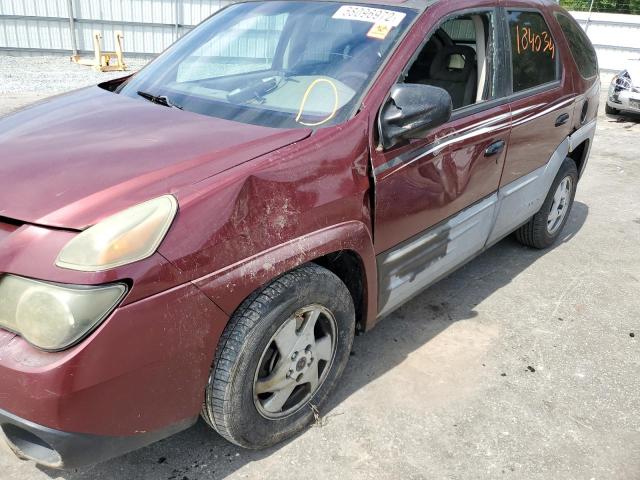 3G7DB03E41S544013 - 2001 PONTIAC AZTEK BURGUNDY photo 9