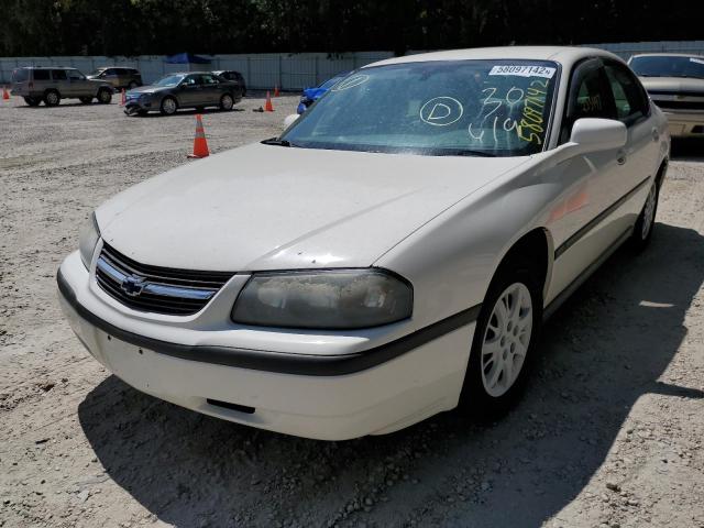 2G1WF52E549200861 - 2004 CHEVROLET IMPALA WHITE photo 2