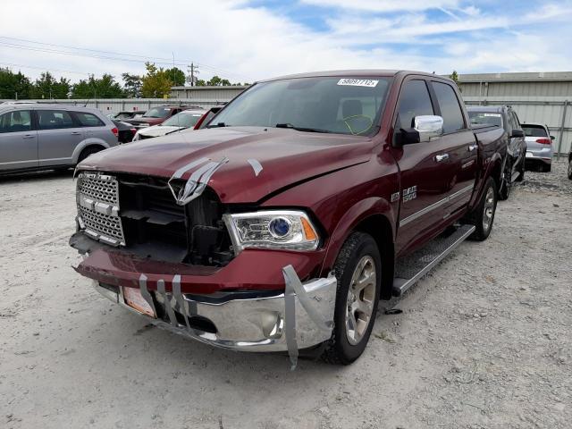 1C6RR7NT1HS768571 - 2017 RAM 1500 LARAM BURGUNDY photo 2