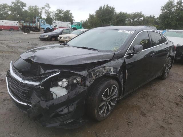 1G1ZG5STXMF046454 - 2021 CHEVROLET MALIBU RS BLACK photo 2