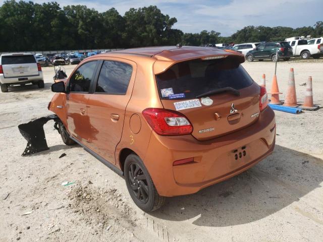 ML32A4HJ6JH000987 - 2018 MITSUBISHI MIRAGE SE ORANGE photo 3