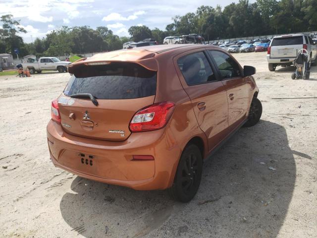 ML32A4HJ6JH000987 - 2018 MITSUBISHI MIRAGE SE ORANGE photo 4