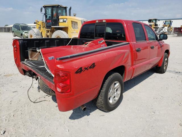 1D7HW48N06S534689 - 2006 DODGE DAKOTA QUA RED photo 4