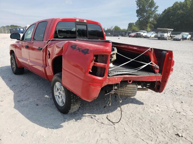 1D7HW48N06S534689 - 2006 DODGE DAKOTA QUA RED photo 9