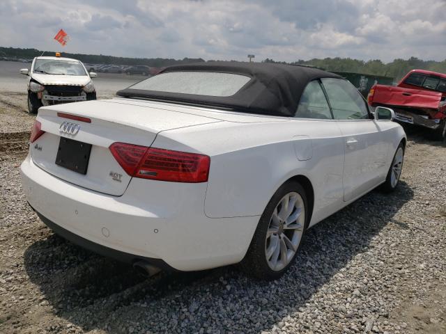 WAUVFAFH0DN000500 - 2013 AUDI A5 PRESTIG WHITE photo 4