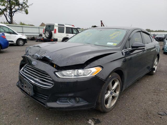 3FA6P0H70DR316050 - 2013 FORD FUSION BLACK photo 2