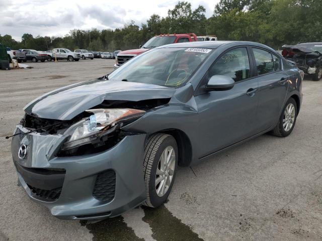 JM1BL1V84C1658715 - 2012 MAZDA 3 GRAY photo 2