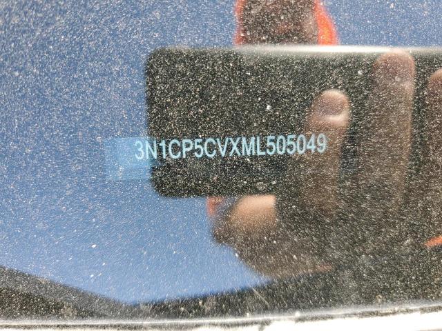 3N1CP5CVXML505049 - 2021 NISSAN KICKS SV BLUE photo 10