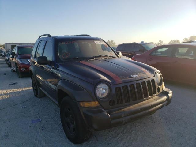 1J4GL48K36W206089 - 2006 JEEP LIBERTY SP BLUE photo 1