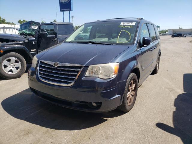 2A8HR54P58R836653 - 2008 CHRYSLER TOWN & COU BLUE photo 2