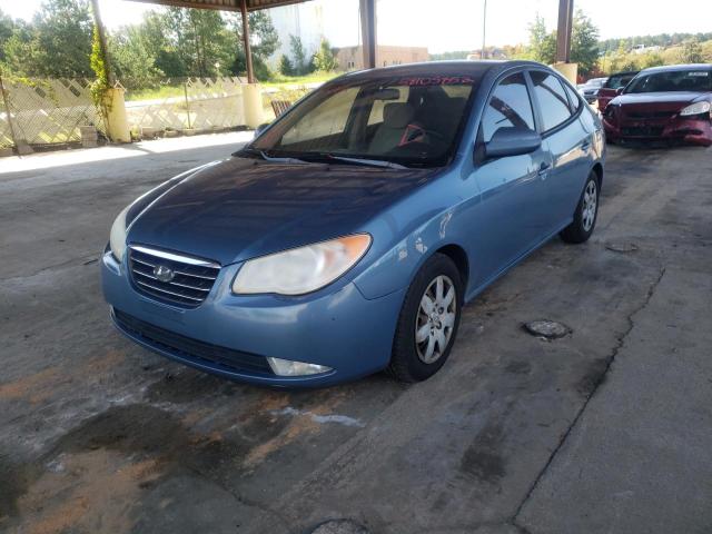 KMHDU46D27U089902 - 2007 HYUNDAI ELANTRA BLUE photo 2