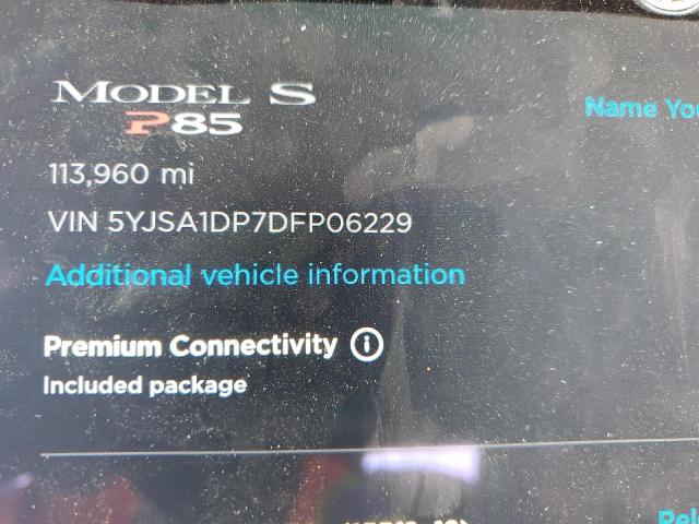 5YJSA1DP7DFP06229 - 2013 TESLA MODEL S Շագանակագույն լուսանկար 8