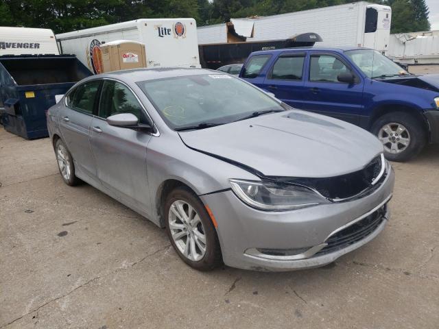 1C3CCCAB1FN597374 - 2015 CHRYSLER 200 LIMITE SILVER photo 1