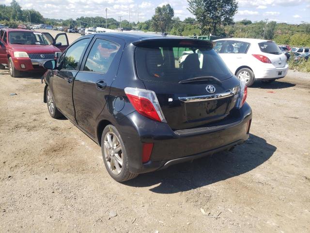 JTDKTUD37CD538476 - 2012 TOYOTA YARIS BLACK photo 3