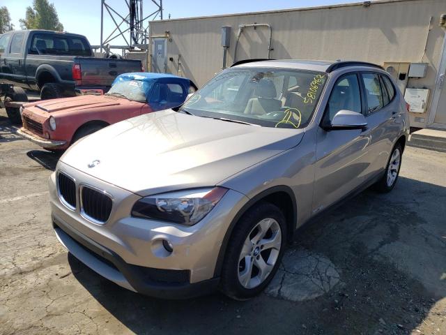 WBAVM1C54EVW54322 - 2014 BMW X1 SDRIVE2 SILVER photo 2