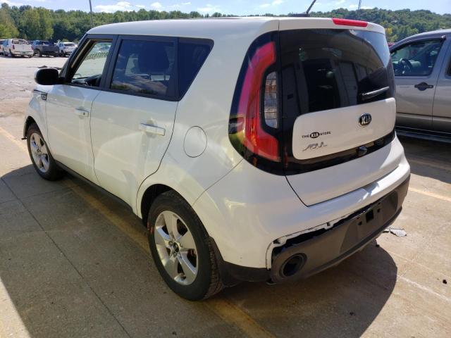 KNDJN2A27K7915908 - 2019 KIA SOUL WHITE photo 3