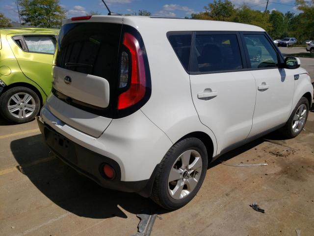 KNDJN2A27K7915908 - 2019 KIA SOUL WHITE photo 4