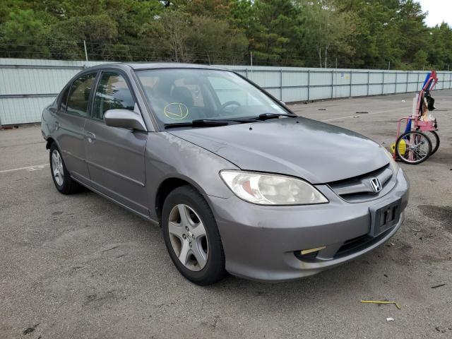 2HGES267X4H549482 - 2004 HONDA CIVIC EX GRAY photo 1