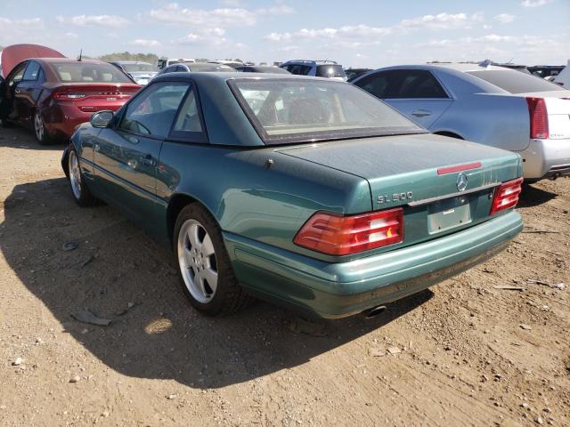 WDBFA68F5XF172565 - 1999 MERCEDES-BENZ SL 500 GREEN photo 3