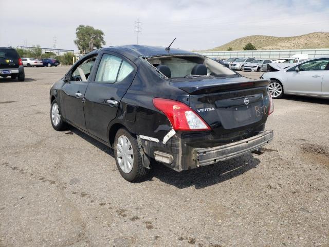 3N1CN7AP8KL850972 - 2019 NISSAN VERSA S BLACK photo 3