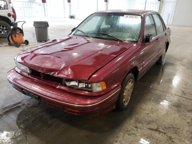 JA3CR46V1NU023668 - 1992 MITSUBISHI GALANT MAROON photo 2