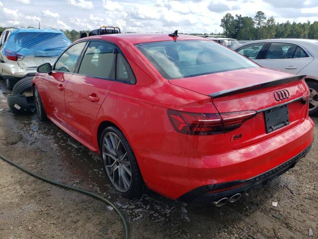 WAUC4AF49MA087203 - 2021 AUDI S4 PRESTIG RED photo 3